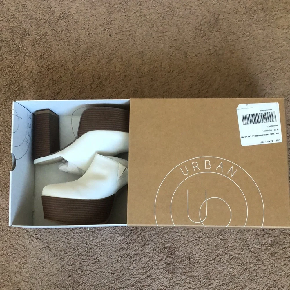 NEW! Urban Outfitters Ellie  Platform Mule shoes NWT - Picture 4 of 6